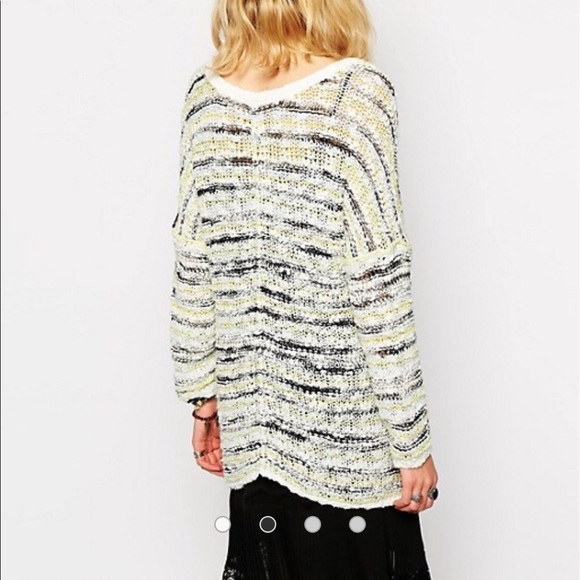 🏝Free People Songbird Multicolor Knit Sweater - Picture 2 of 8